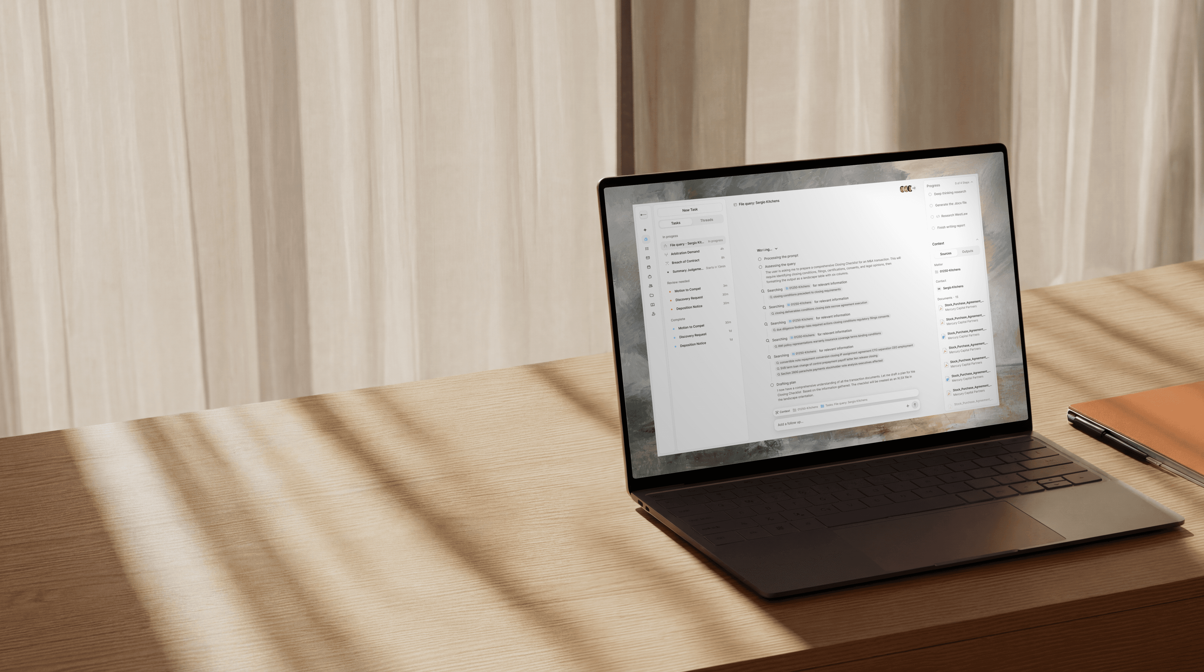 Lexi product interface shown on a laptop.